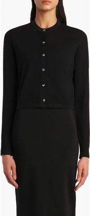 Khaite Brieta Merino Wool Blend Cardigan in Black at Nordstrom, Size X-Small
