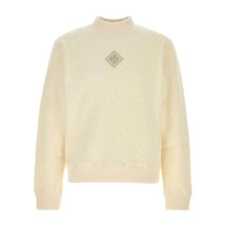 Casablanca Ivory Terry Fabric Sweatshirt - Heren - Sweatshirts - Wit - M - Hoodies & sweatvesten