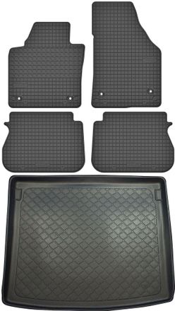 OEM Volkswagen Caddy Kombivan Del 2004. Juego De Alfombrillas De Goma Para Coche Y Maletero