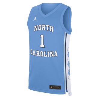 Nike Jordan Mens North Carolina Tar Heels Replica Jordan Brand College Basketball Jersey in Blue | CLEVGRJJCBJUNC-UNC