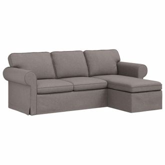 vidaXL Sof&aacute; Taup&eacute; 215 X 138 X 80 Cm Tela Vidaxl
