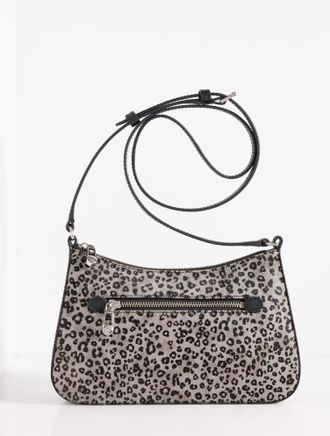 Talbots Evelyn Snow Leopard Crossbody Bag - Grey - 001 Talbots