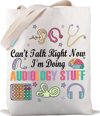 Generic Audiologist Tote Bag Cant Talk Right Now Im Doing Audiology Stuff Tote Bag Audiologist Gifts (Audiologist Tote)