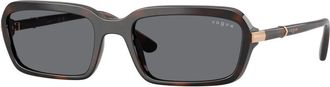 Vogue Eyewear Vo 5744S Zonnebril - Dames - Zonnebrillen - Bruin - 55 MM - Nylon - Accessoires