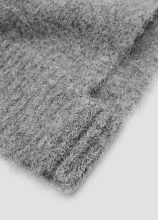 Mango Passamontagna maglia grigio medio vigor&eacute; - Donna - Taglia unica - MANGO