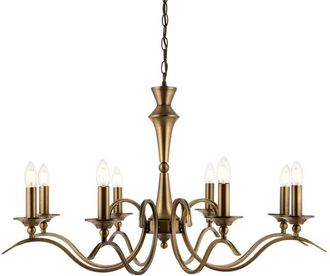 Endon Lighting Kora - 8 Light Chandelier Antique Brass Finish, E14
