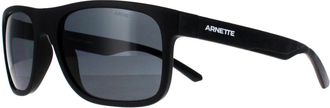 Arnette Vierkant Heren Recycled Zwart Grijs Gepolariseerd AN4341 Khim