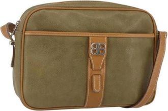 Balenciaga Pre-owned Vintage Cross Body Bag - Dames - Vintage Schoudertas - Groen - ONE Size - Leer - Vintage