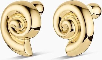 Gorjana Womens Nautilus Statement Earrings In Gold