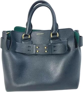 Burberry Pre-owned Handbags, female, Black, Size: ONE SIZE Pre-owned Leather handbags