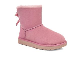 UGG Mini Bailey Bow II Womens Boots Dusty Orchid : 8 B - Medium, Suede