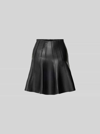 Norma Kamali Minirock mit Nahtrei&szlig;verschluss in Black, Gr&ouml;&szlig;e XS
