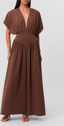 SNDYS Heine Maxi Dress in Mocha at Nordstrom, Size X-Large