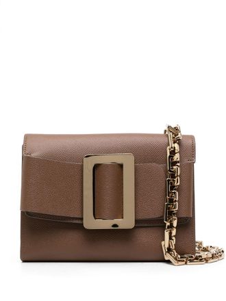 Boyy Womens Buckle Travel Case Epsom Leather Handbag