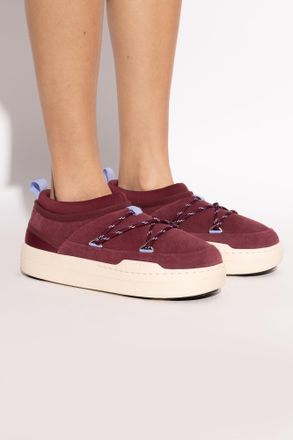 Moon Boot Snow Boots Park Icon Suede, Womens, Burgundy