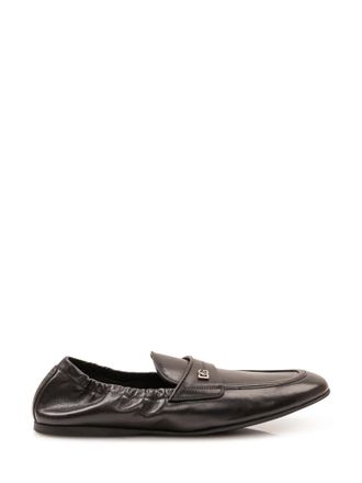 Dolce & Gabbana Black Solid Loafers