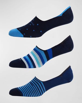 Marcoliani Mens 3-Pack Invisible Socks