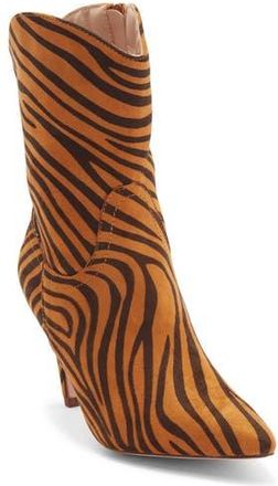 Chase + Chloe by Intouch Footwear Slouch Bootie in Brown Zebra at Nordstrom Rack, Size 6.5