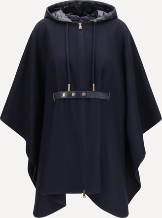 Moncler Mantella imbottita in misto lana Woman UNI