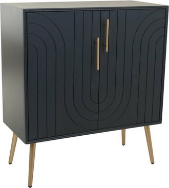 Wanderlust Deco Recibidor De Madera Y Metal 75x37x84,5
