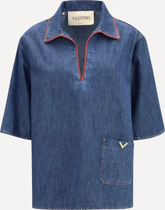Valentino Camicia in denim Woman 46