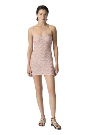 Missoni Mini Cover-up Dress In Lam&eacute; Viscose With Foliage Motif in Multicoloured at Nordstrom, Size 40 It