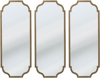 Frontgate Mari Wall Mirror Triptych - Silver - Frontgate