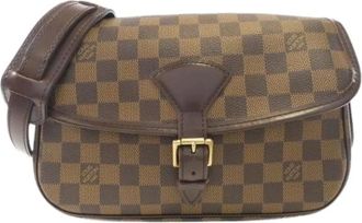 Louis Vuitton Pre-owned Cross Body Bags, female, Brown, Size: ONE SIZE Pre-owned Sologne Damier Shoulder Bag