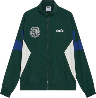 Diadora Tracksuit Logo Exc. I Jas - Heren - Trainingsjackets - Groen - XL - Fitness