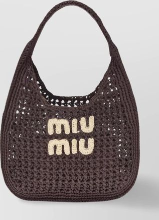 Miu Miu pocket crochet shoulder bag