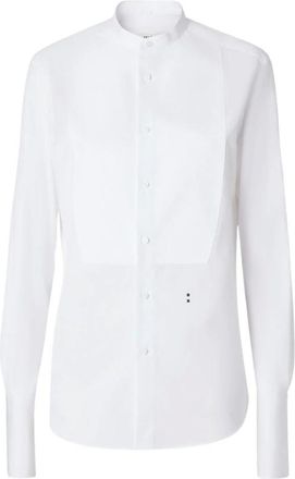 Fendi Camicia - Dames - Blouses & Shirts - Wit - Maat: 2XS Katoen
