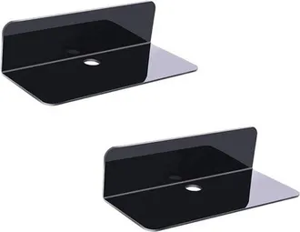 OEM Juego De Dos Estantes De Pared, Crea F&aacute;cilmente Espacio Adicional En La Pared, Estante Peque&ntilde;o De Acr&iacute;lico, Salas De Estar, 22,9 X 9,4 X 6,1 Cm