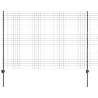 Berkfield Home Euro Fence with 10 U Posts Grey 1, 6x10 m Steel