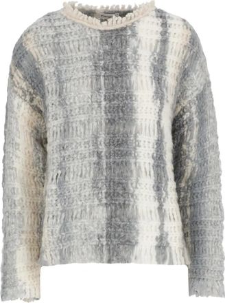 KANGRA round-neck sweater - women - Wool/Polycarbonite/Alpaca/Polyamide - 40 - Grey