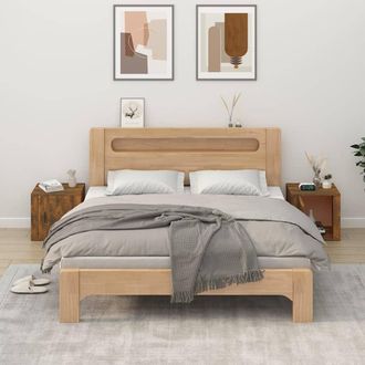 vidaXL Comodini 2pz Rovere Fumo 50x39x47 Cm - Vidaxl
