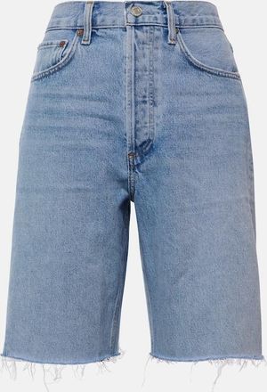 A Gold E 90s mid-rise denim shorts