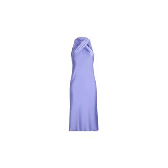 Ralph Lauren Midi Jurk - Dames - Casual kleedjes - Blauw - M - Kleedjes