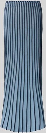 Staud Maxirock aus Viskose-Mix Modell ALEIDA in Marine, Gr&ouml;&szlig;e S