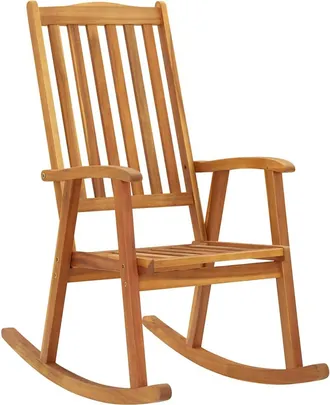 vidaXL Vidaxl - Mecedora De Madera Maciza De Acacia