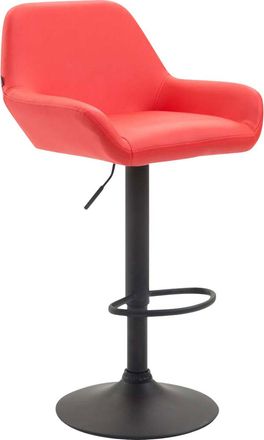 Clp Taburete De Bar Braga En Simil Cuero Rojo Negro