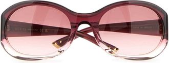 Gucci Womens Burgundy Acetate Sunglasses Redburgundyred Exterior: Occhiali Da Sole