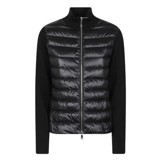 Moncler Jassen, Dames, Zwart, XS, Wol, Tricot Cardigan