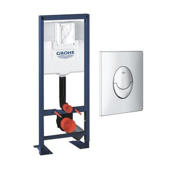 GROHE Estructura Soporte Inodoro Rapid Sl 1,13 M X 0,42 M Con Mando Cromado - Grohe