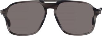 Chopard Polarized Smoke Navigator Mens Sunglasses SCH347 6X7P 58