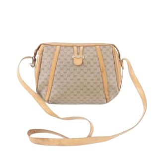 Gucci Pre-owned Cross Body Bags, female, Beige, Size: ONE SIZE Pre-owned MicroGuccissima Shoulder bag