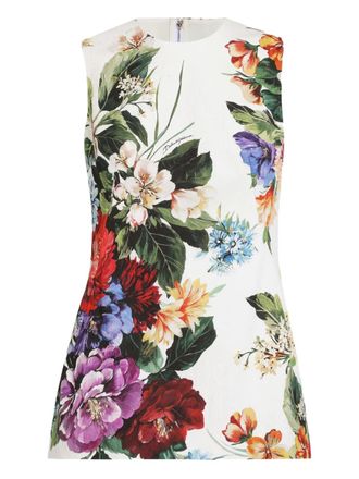 Dolce & Gabbana floral-print blouse - White