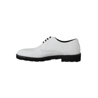 Dolce & Gabbana Witte Leren Derby Schoenen Mv 2173 - Heren - Nette schoenen - Wit - 39 EU - Leer - Schoenen