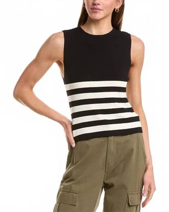 Electric & Rose Kelsey Sweater In Black White