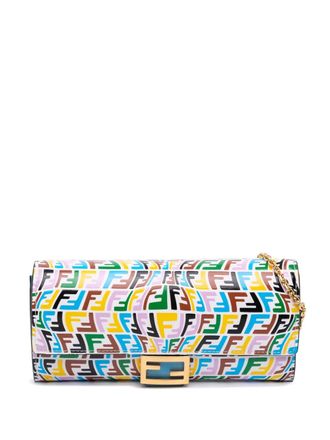 Fendi 2010-2025 Sarah Coleman Micro FF Embossed Calfskin Fish Eye Vertigo Wallet On Chain crossbody bag - women - Calf Leather - One Size