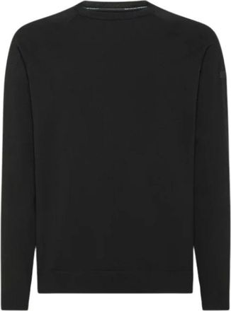 Roberto Ricci Design Technisch shirt met ronde hals Amos - Heren - Ronde hals truien - Zwart - L - Truien & Vesten